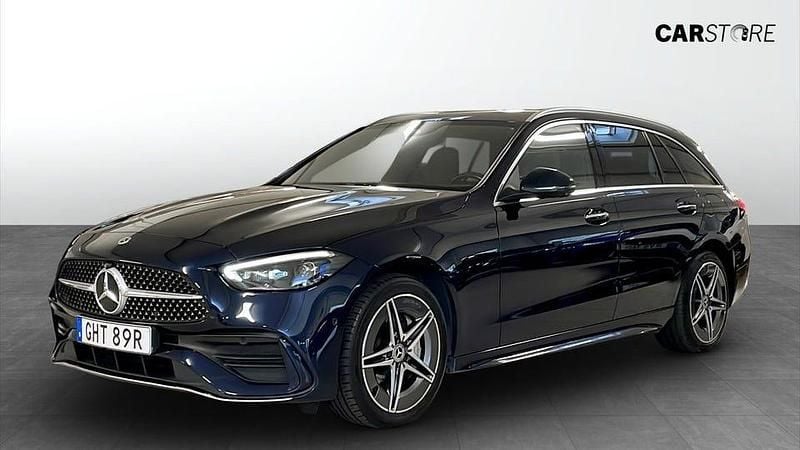 Blå Begagnad 2022 Mercedes C300 AMG Kombi | 319 900 kr - Bild 1/4