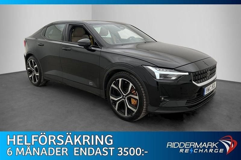 Begagnad Polestar 2 Performance 350 kW (476 HK) 2020 Svart Halvkombi