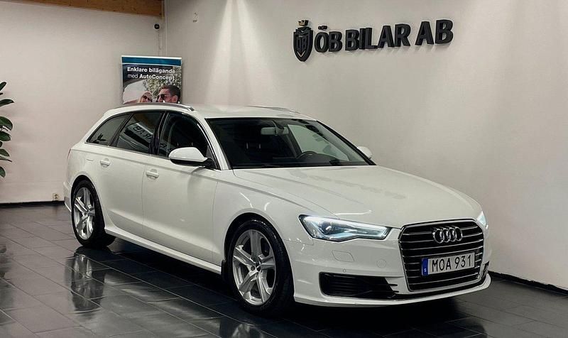 Vit Begagnad 2016 Audi A6 Sport Kombi | 144 900 kr (Marknadspris) - Bild 1/4