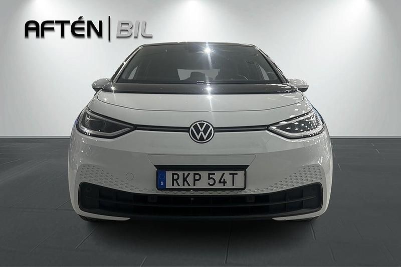 Begagnad VW ID.3 Pro Performance 150 kW (204 HK) 2020 Vit Halvkombi