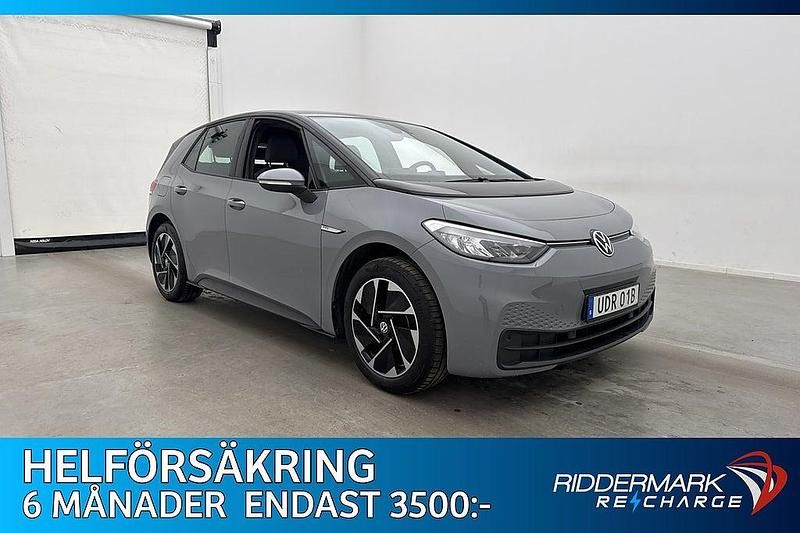 Begagnad VW ID.3 Pro Performance 150 kW (204 HK) 2022 Grå Halvkombi