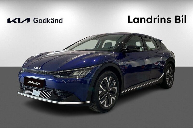 Blå (yacht blue) Begagnad 2022 Kia EV6 SUV | 349 000 kr - Bild 1/4