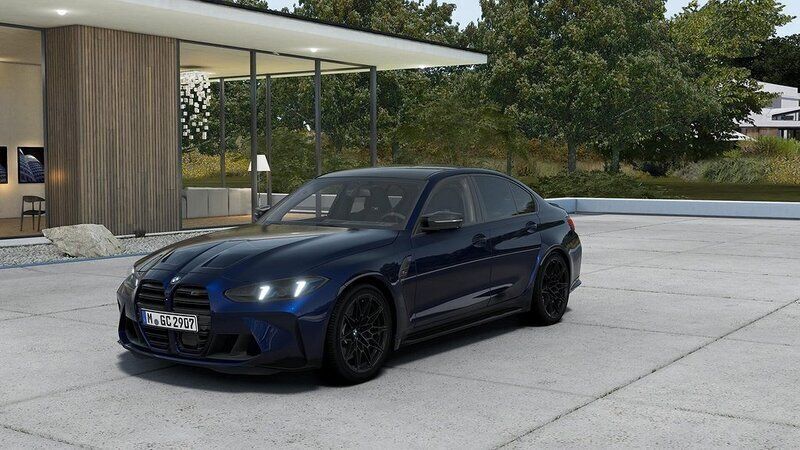 Blå/lila Ny 2024 BMW M3 Competition Edition Sedan | 1 249 500 kr (Lite dyr) - Bild 1/4