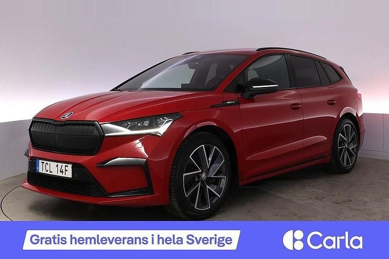 Röd Begagnad 2022 Skoda Enyaq iV SportLine SUV | 366 900 kr (Bra pris) - Bild 1/4