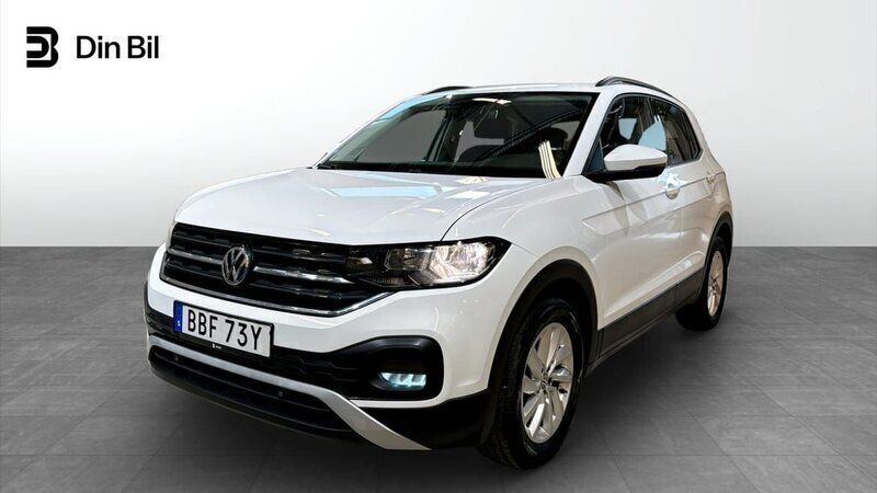 Vit Begagnad 2019 VW T-Cross Comfortline SUV | 164 900 kr (Marknadspris) - Bild 1/4