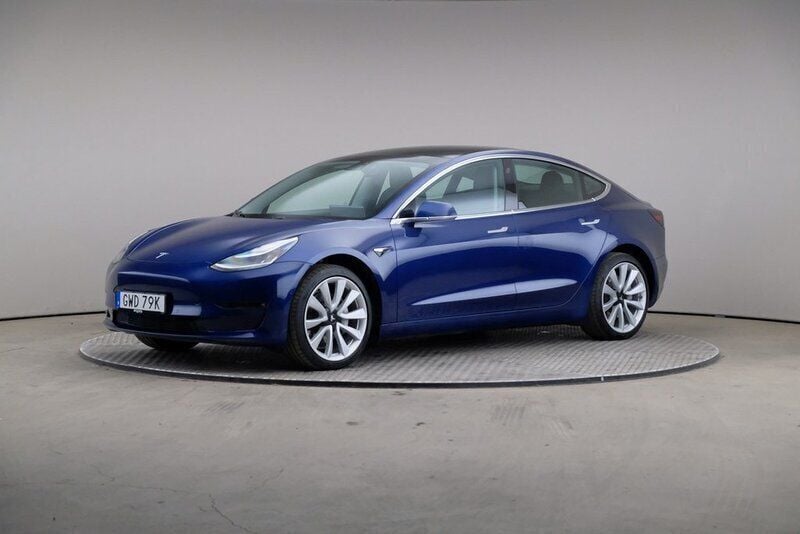 Blå Begagnad 2020 Tesla Model 3 Long Range Sedan | 259 000 kr (Bra pris) - Bild 1/4