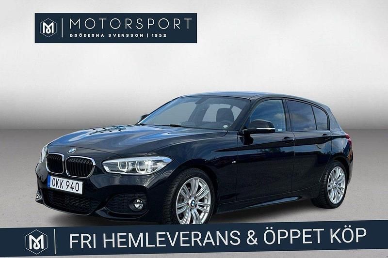 Svart Begagnad 2017 BMW 118 M Sport Halvkombi | 184 900 kr (Marknadspris) - Bild 1/3