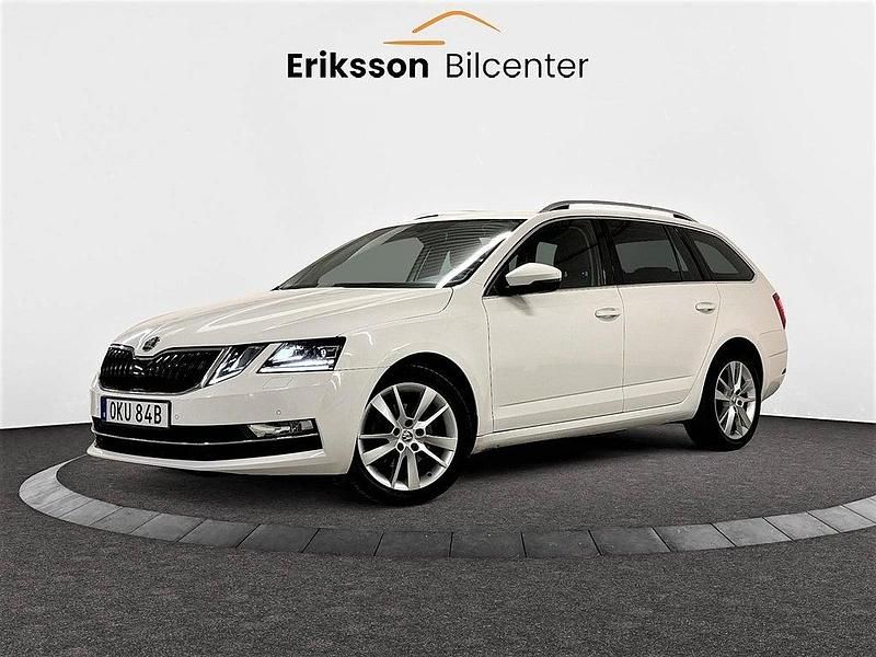 Vit Begagnad 2020 Skoda Octavia G-TEC Kombi | 99 900 kr (Marknadspris) - Bild 1/4