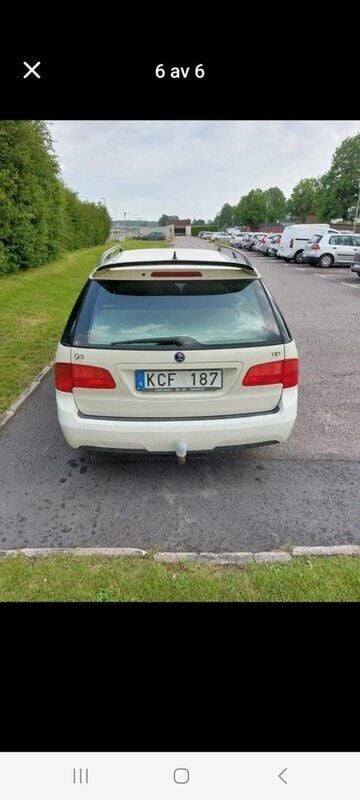 Vit Begagnad 2008 Saab 9-5 Linear Kombi | 20 000 kr (Marknadspris) - Bild 1/4