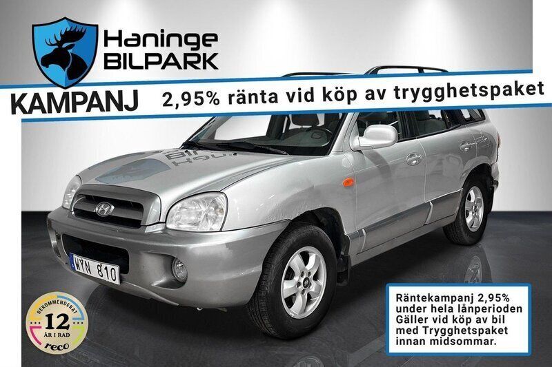 Silver Begagnad 2005 Hyundai Santa Fe SUV | 29 900 kr (Marknadspris) - Bild 1/2