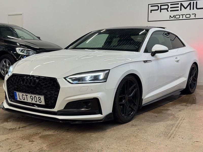 Begagnad Audi A5 S-Line 252 HK (185 kW) 2018 Vit Sportkupé