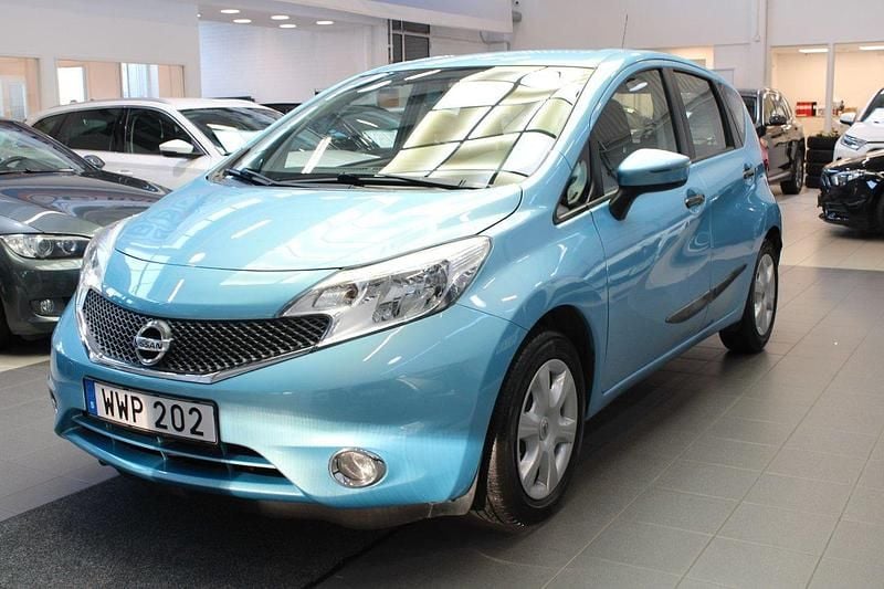 Ljusblå Begagnad 2014 Nissan Note Minibuss | 49 000 kr (Marknadspris) - Bild 1/4