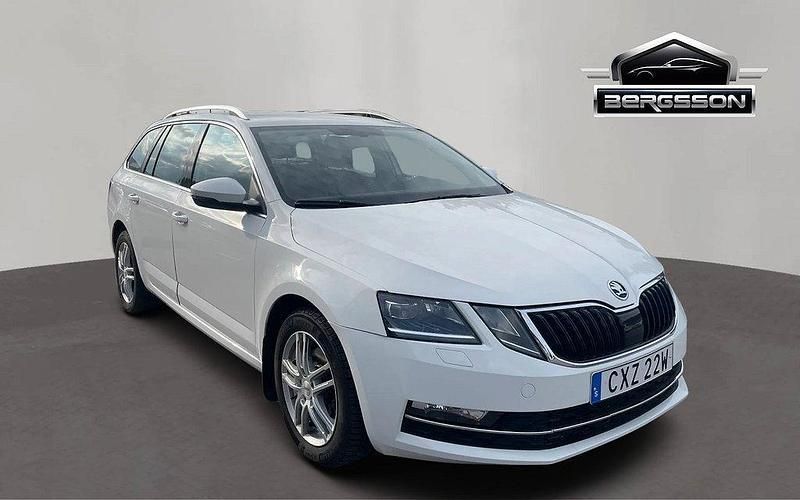 Vit Begagnad 2019 Skoda Octavia G-TEC Style Kombi | 129 900 kr (Marknadspris) - Bild 1/4