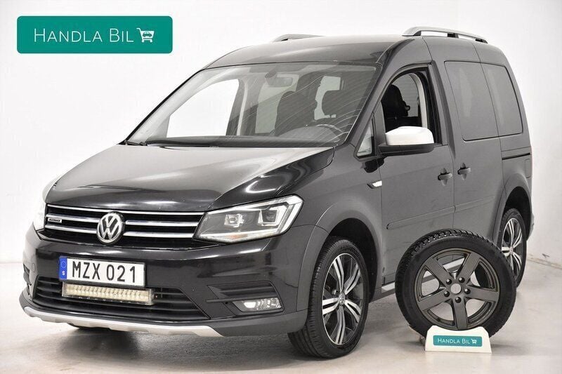Svart Begagnad 2016 VW Caddy Life Minibuss | 194 900 kr (Dyr) - Bild 1/3