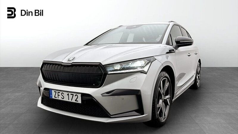 Silver Begagnad 2023 Skoda Enyaq iV SportLine SUV | 454 000 kr (Bra pris) - Bild 1/4