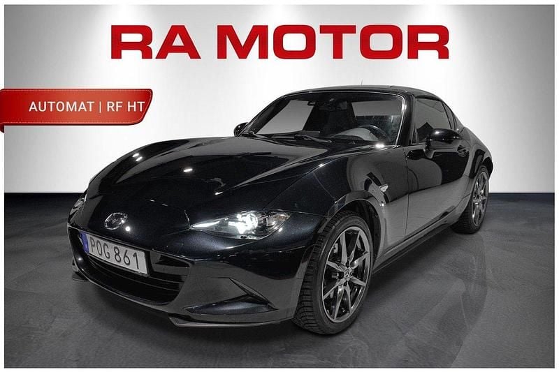 Svart Begagnad 2017 Mazda MX5 Cab | 259 800 kr (Marknadspris) - Bild 1/4