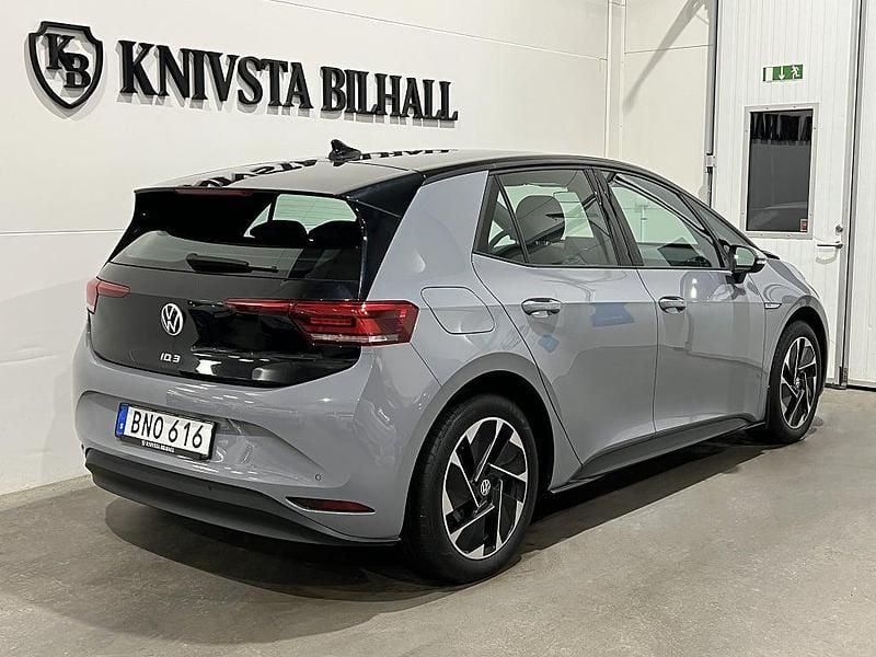 Begagnad VW ID.3 Pro Performance 150 kW (204 HK) 2021 Grå Halvkombi