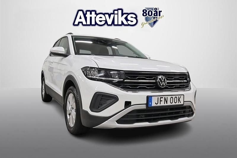 Vit Begagnad 2023 VW T-Cross Life SUV | 214 500 kr (Lite dyr) - Bild 1/4