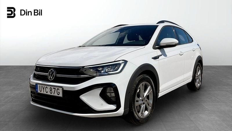 Vit Begagnad 2022 VW Taigo R-line SUV | 239 900 kr (Marknadspris) - Bild 1/4