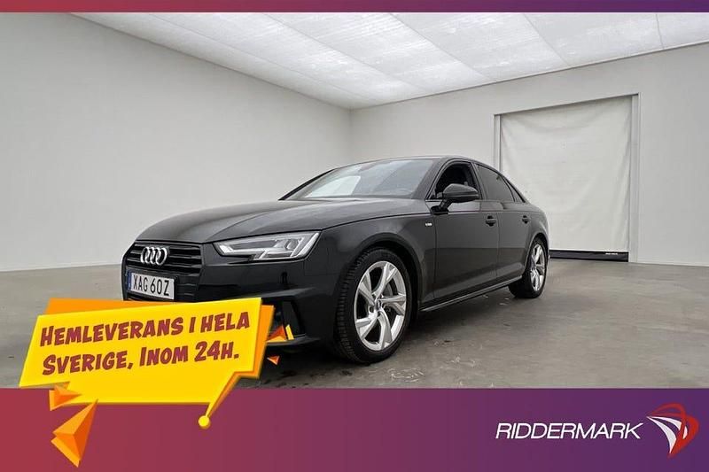 Svart Begagnad 2019 Audi A4 S-Line Sedan | 269 800 kr (Marknadspris) - Bild 1/3