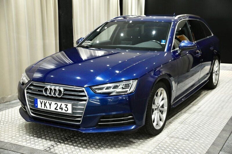 Blå Begagnad 2017 Audi A4 Sport Kombi | 189 900 kr (Bra pris) - Bild 1/4