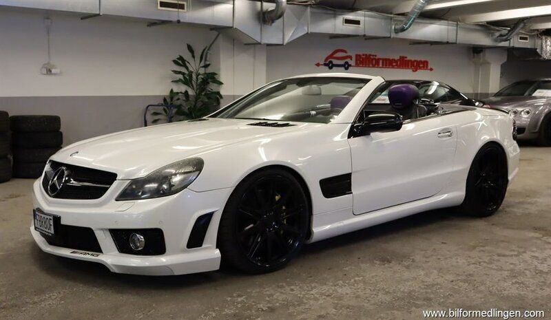 Vit Begagnad 2009 Mercedes SL63 AMG AMG Cab | 649 900 kr - Bild 1/4