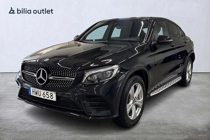 Svart Begagnad 2018 Mercedes GLC220 AMG Sportkupé | 359 001 kr (Marknadspris) - Bild 1/4