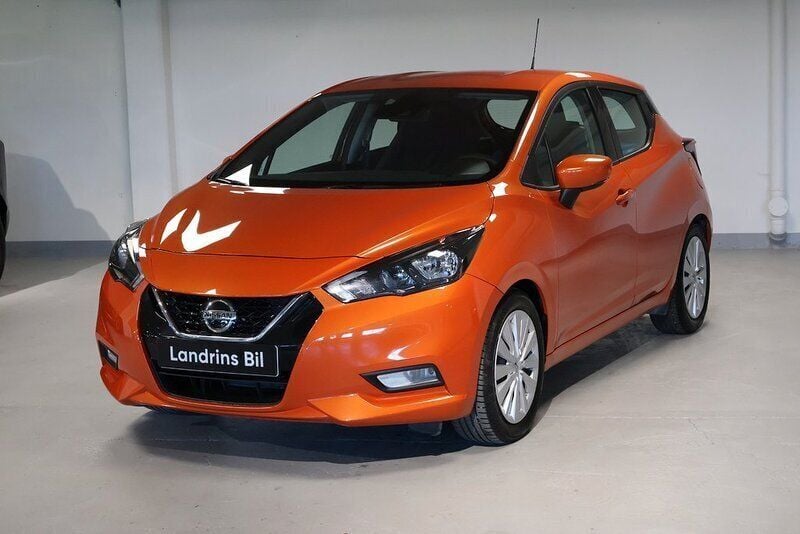 Orange Begagnad 2022 Nissan Micra Acenta Halvkombi | 157 500 kr (Bra pris) - Bild 1/4