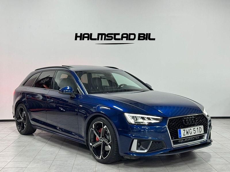 Blå Begagnad 2019 Audi A4 S-Line Kombi | 299 500 kr (Marknadspris) - Bild 1/4