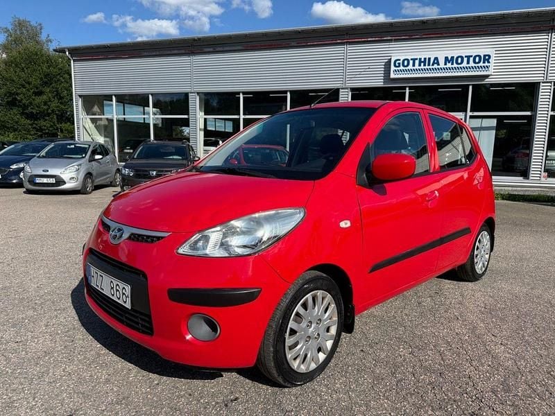 Röd Begagnad 2009 Hyundai i10 Halvkombi | 26 900 kr (Marknadspris) - Bild 1/4