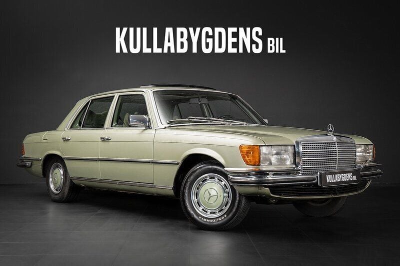 Ljusgrön Begagnad 1974 Mercedes S450 SE Sedan | 129 000 kr - Bild 1/4