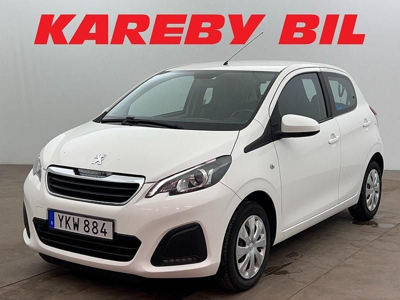 Vit Begagnad 2017 Peugeot 108 Halvkombi | 64 900 kr (Marknadspris) - Bild 1/3