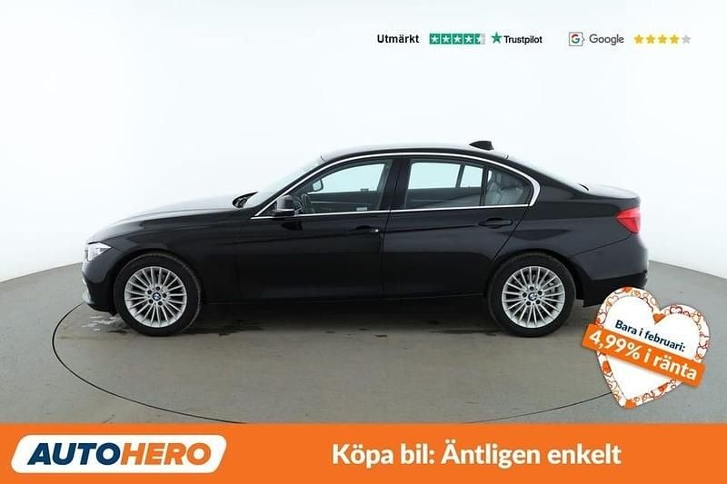 Begagnad BMW 318 Luxury Line 151 HK (111 kW) 2017 Svart Sedan