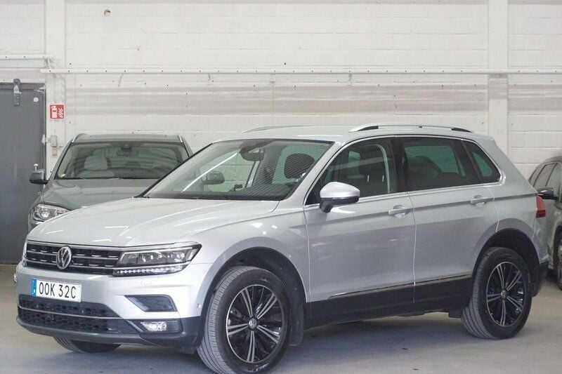 Silver Begagnad 2019 VW Tiguan GT SUV | 264 900 kr (Bra pris) - Bild 1/4