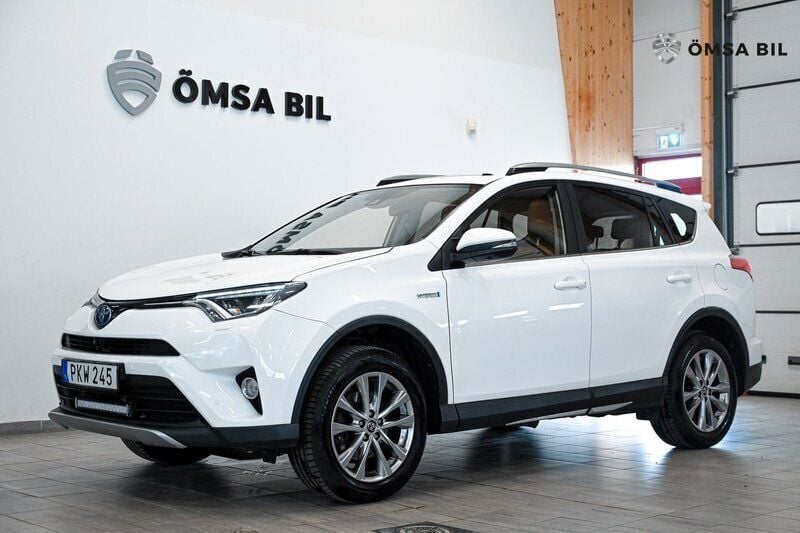 Vit Begagnad 2017 Toyota RAV4 Hybrid Executive SUV | 199 800 kr (Marknadspris) - Bild 1/4