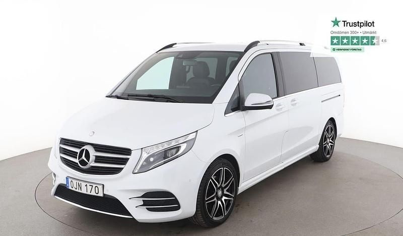 Vit Begagnad 2017 Mercedes V250 Avantgarde Minibuss | 395 000 kr (Bra pris) - Bild 1/4