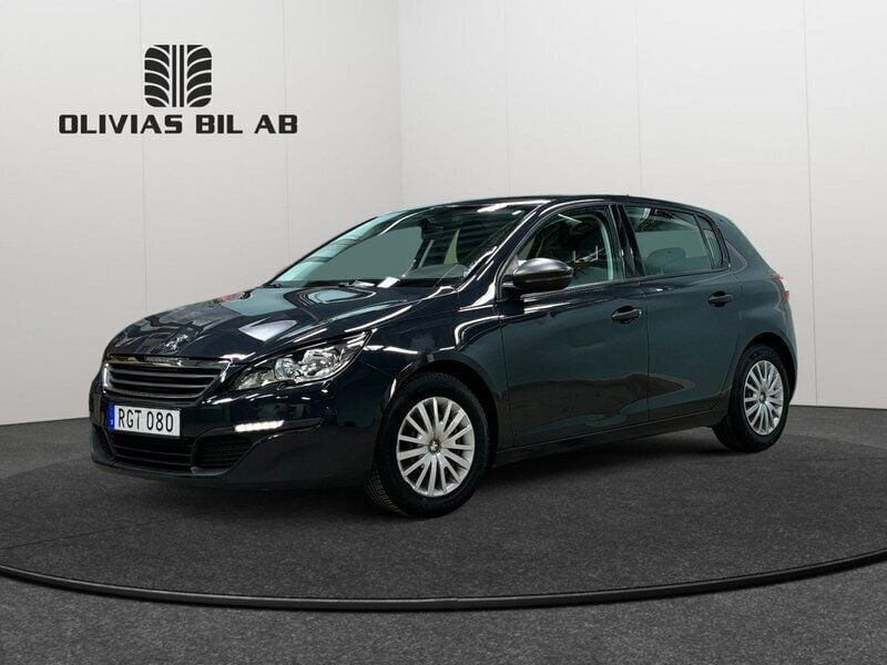 Mörkgrå (grå) Begagnad 2016 Peugeot 308 Access Halvkombi | 74 400 kr (Marknadspris) - Bild 1/4