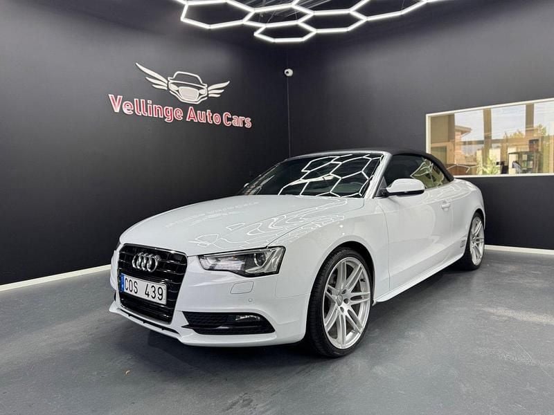 Vit Begagnad 2012 Audi A5 Cabriolet Comfort Cab | 159 900 kr (Marknadspris) - Bild 1/4