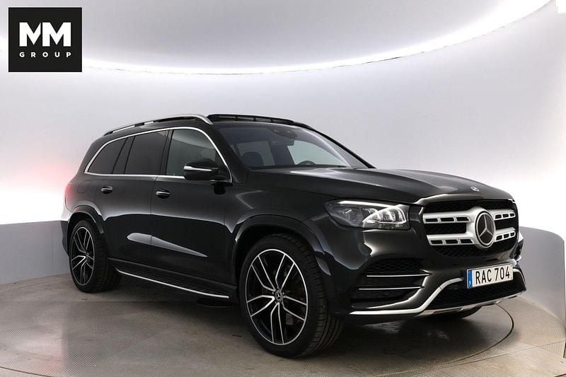 Svart Begagnad 2022 Mercedes GLS400 AMG line SUV | 939 000 kr (Marknadspris) - Bild 1/4