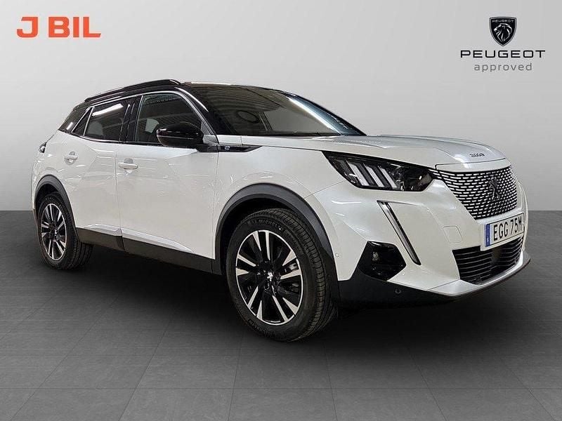 Vit Begagnad 2021 Peugeot e-2008 Ultimate SUV | 239 900 kr (Dyr) - Bild 1/4