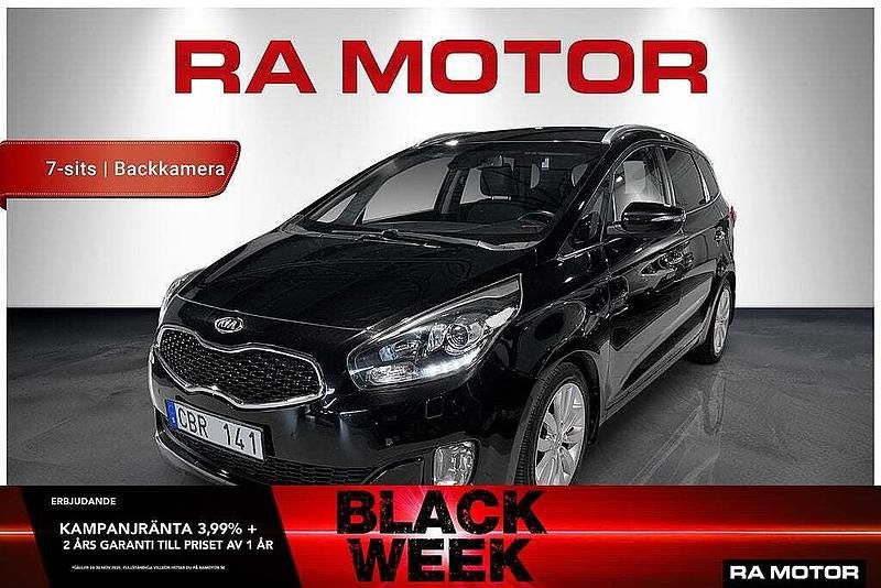 Svart Begagnad 2013 Kia Carens Advance Minibuss | 134 900 kr (Marknadspris) - Bild 1/4