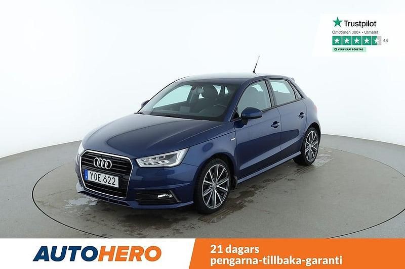 Blå Begagnad 2017 Audi A1 Sportback S-Line Halvkombi | 154 000 kr (Marknadspris) - Bild 1/4