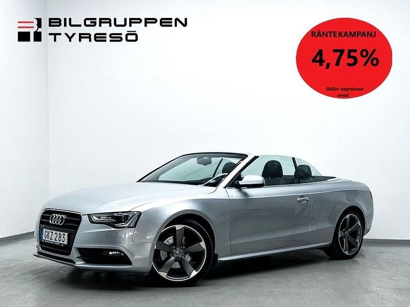 Silver Begagnad 2014 Audi A5 Cabriolet Comfort Cab | 189 900 kr (Marknadspris) - Bild 1/4