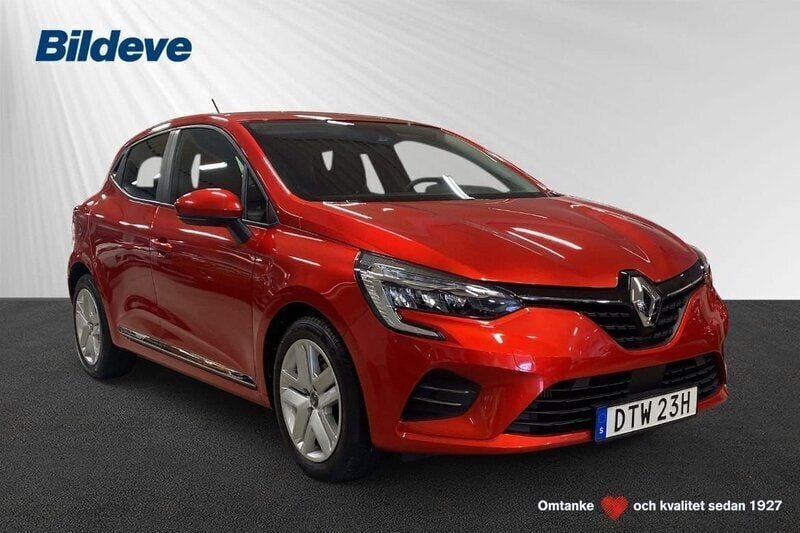 Röd Begagnad 2021 Renault Clio V Zen Halvkombi | 159 900 kr (Lite dyr) - Bild 1/4