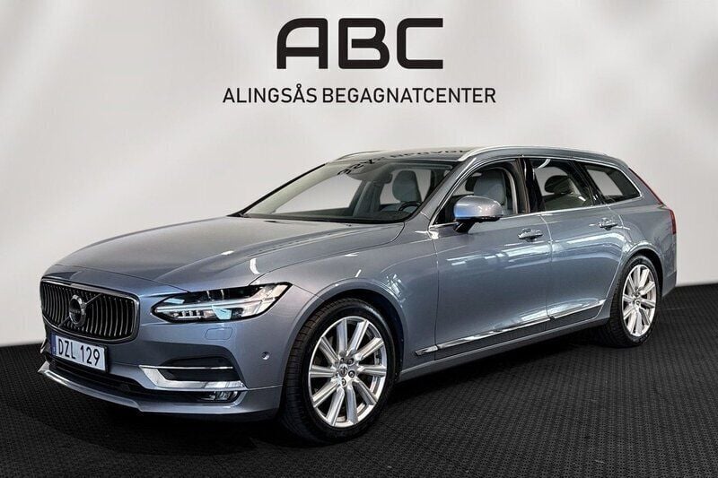 Ljusblå (blå) Begagnad 2016 Volvo V90 Inscription Kombi | 274 900 kr (Bra pris) - Bild 1/4
