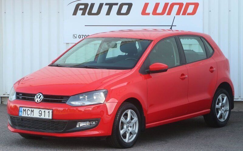 Röd Begagnad 2012 VW Polo Halvkombi | 89 900 kr (Marknadspris) - Bild 1/4