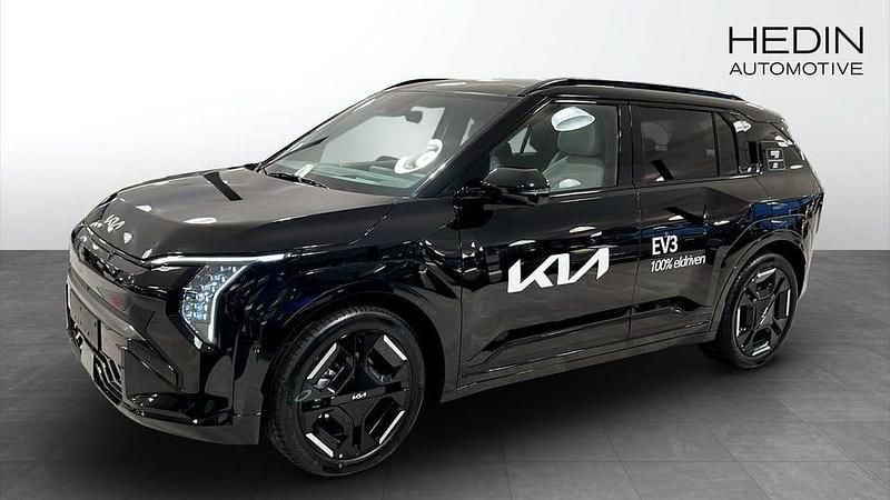 Svart Ny 2025 Kia EV3 GT-Line SUV | 499 900 kr (Superpris) - Bild 1/4