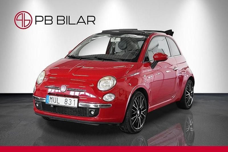 Röd Begagnad 2012 Fiat 500C Lounge Cab | 54 900 kr (Marknadspris) - Bild 1/4