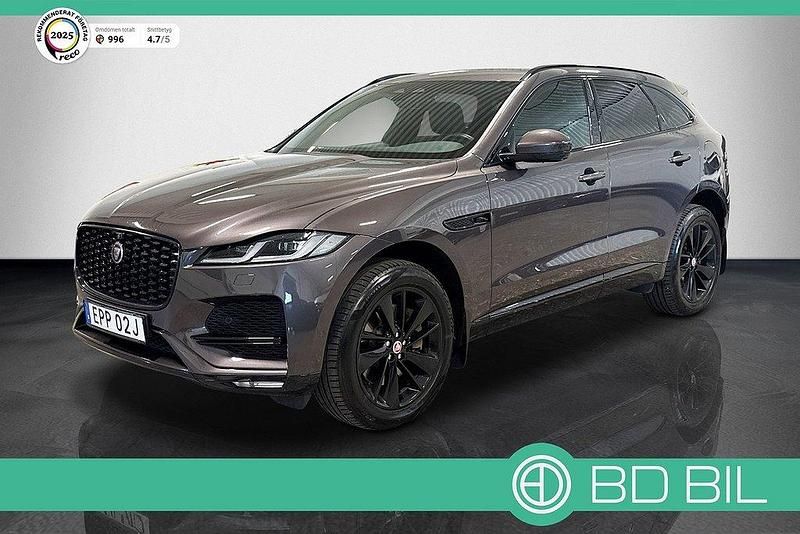 Grå Begagnad 2021 Jaguar F-Pace SUV | 489 900 kr (Marknadspris) - Bild 1/3