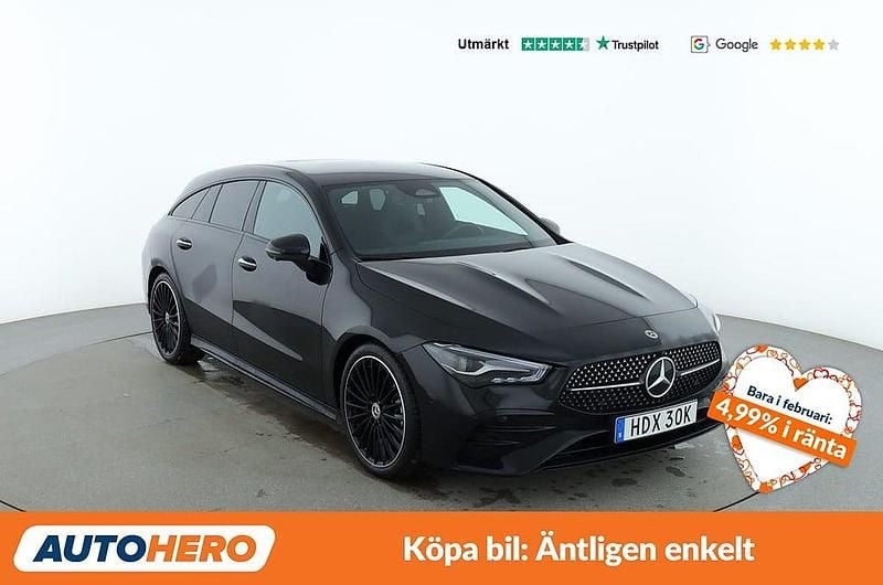 Begagnad Mercedes CLA200 Shooting Brake AMG line 165 HK (121 kW) 2025 Svart Kombi